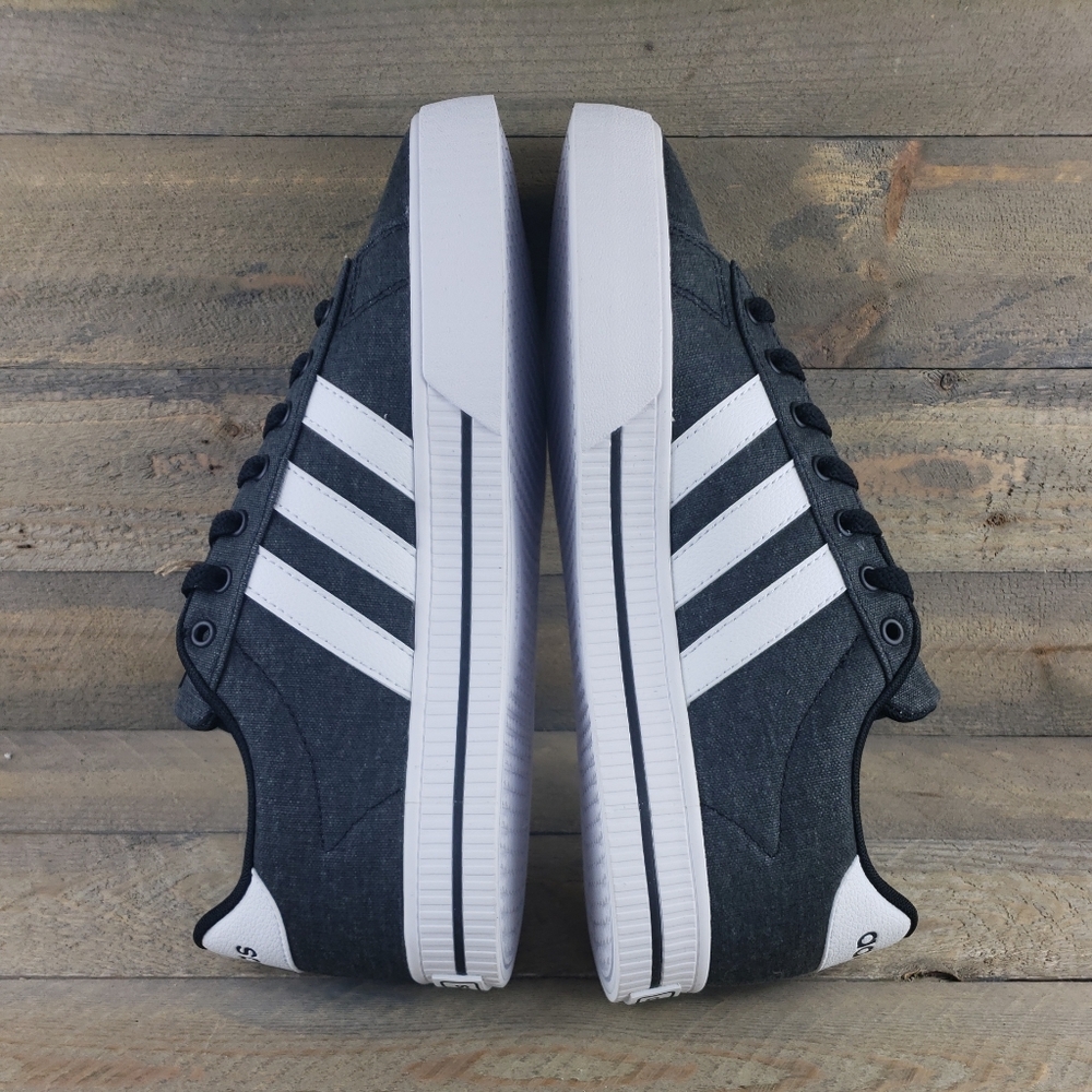 adidas Daily 3.0 Men's Skateboarding  Casual Shoes Washed Core Black White - Picture 8 of 11